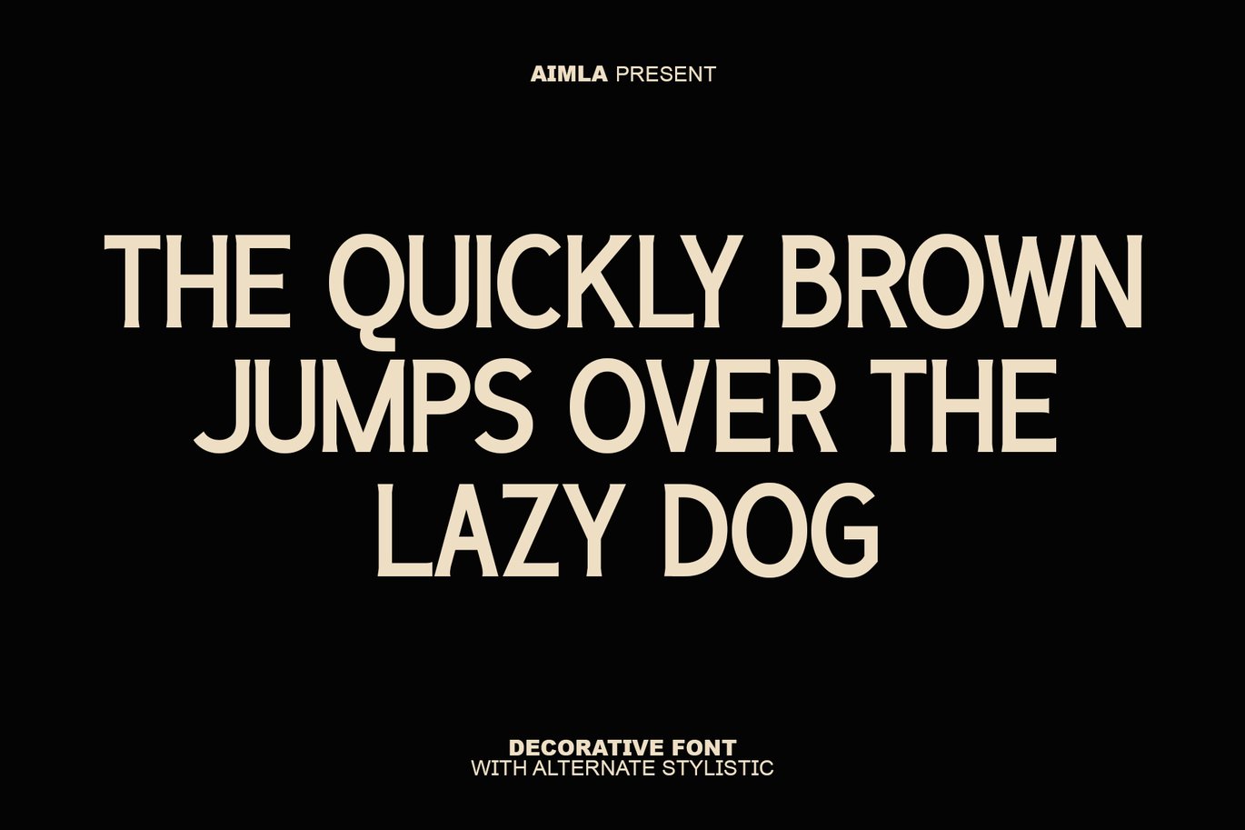 Aimla Font Sample