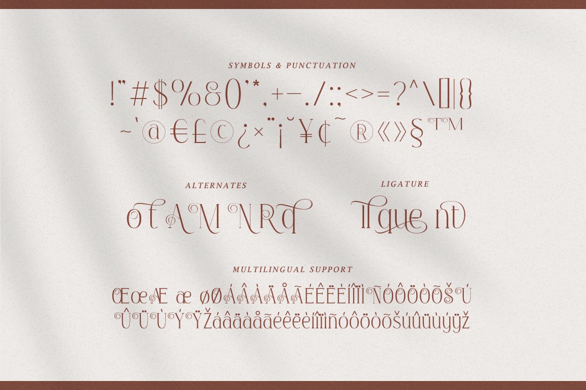 Alloquent - Elegant Serif Typeface Font Sample