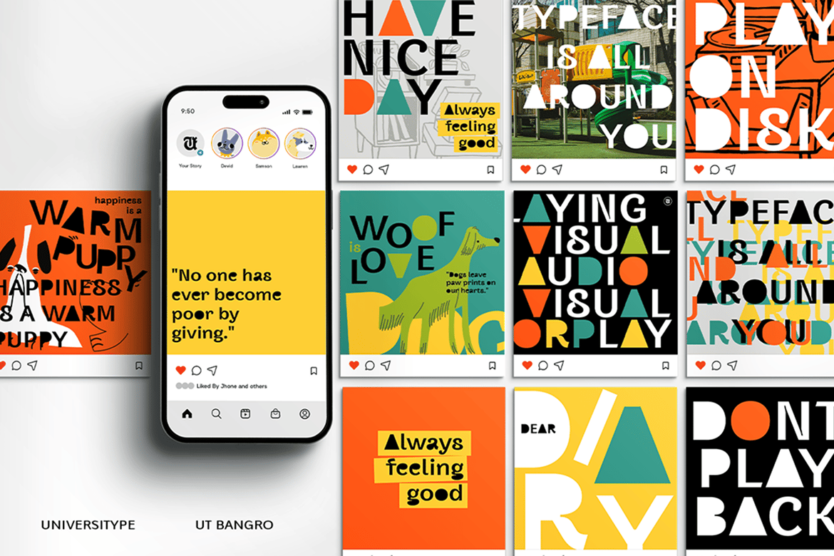 Bangro - A Display Sans Serif Font Character Map