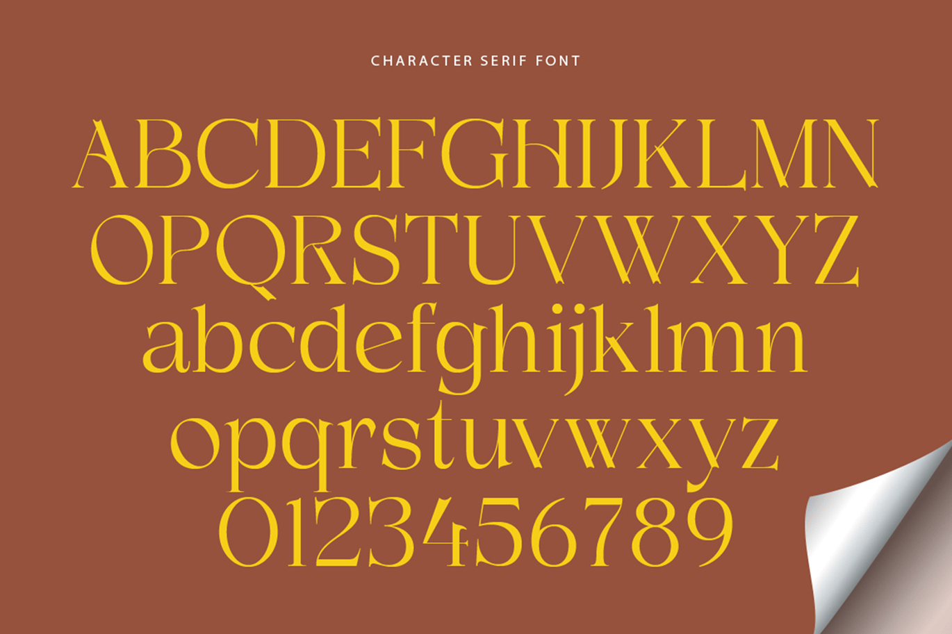 Demetras Font Character Map