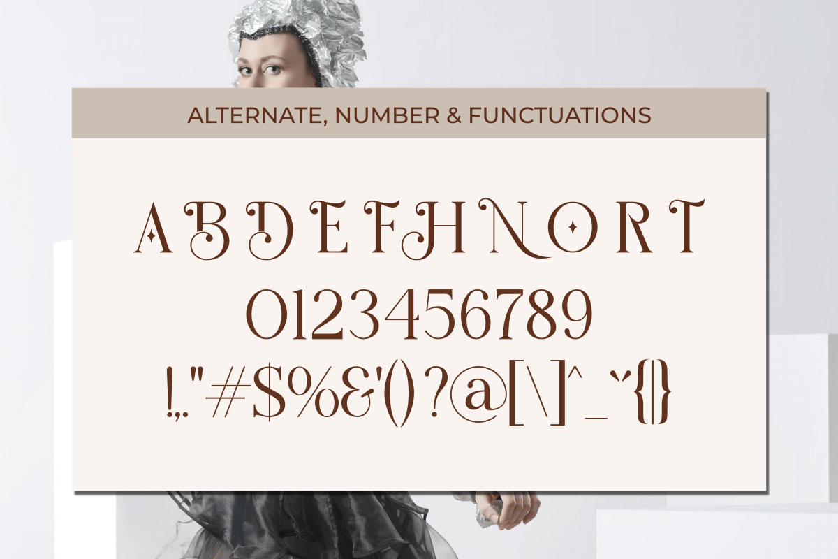 Fiorena Font Character Map