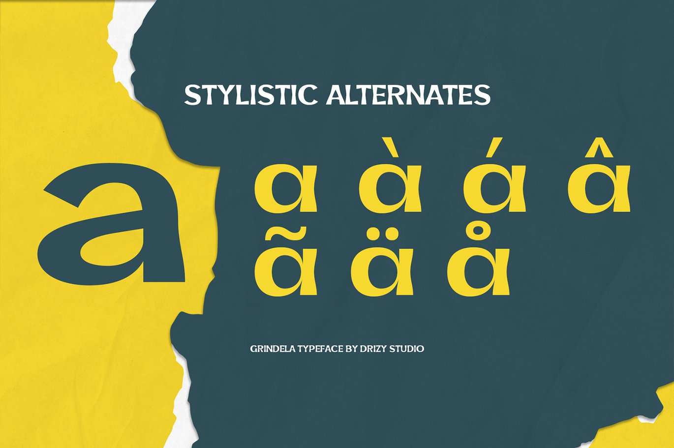 Grindela - Expanded Retro Font Sample