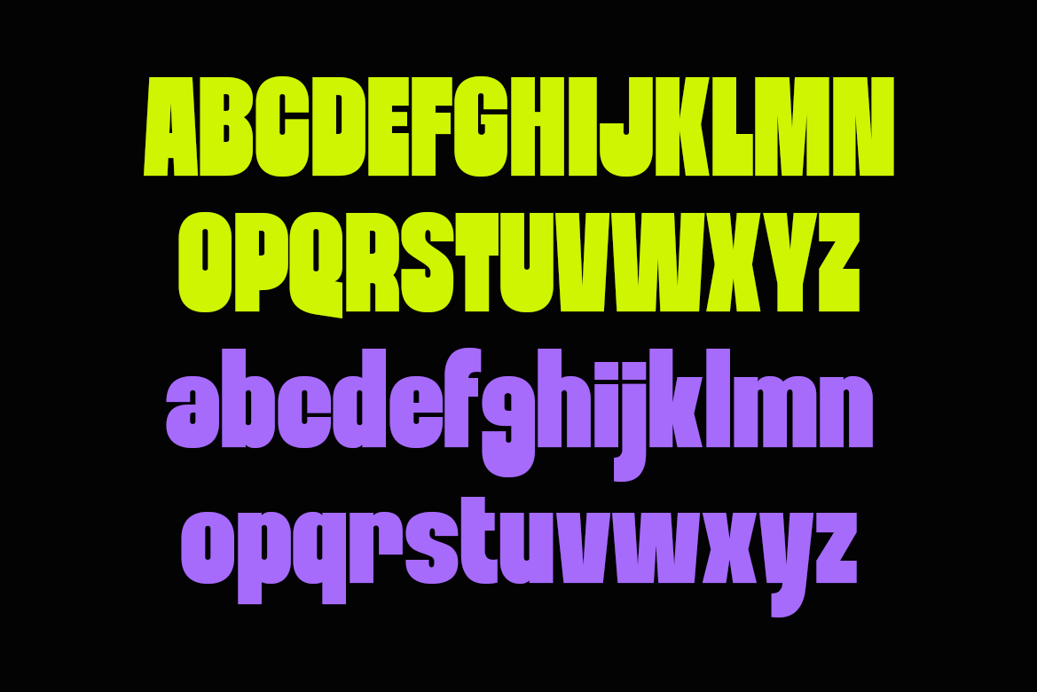 Jeffesta - Bold Retro Pop Fonts Font Character Map