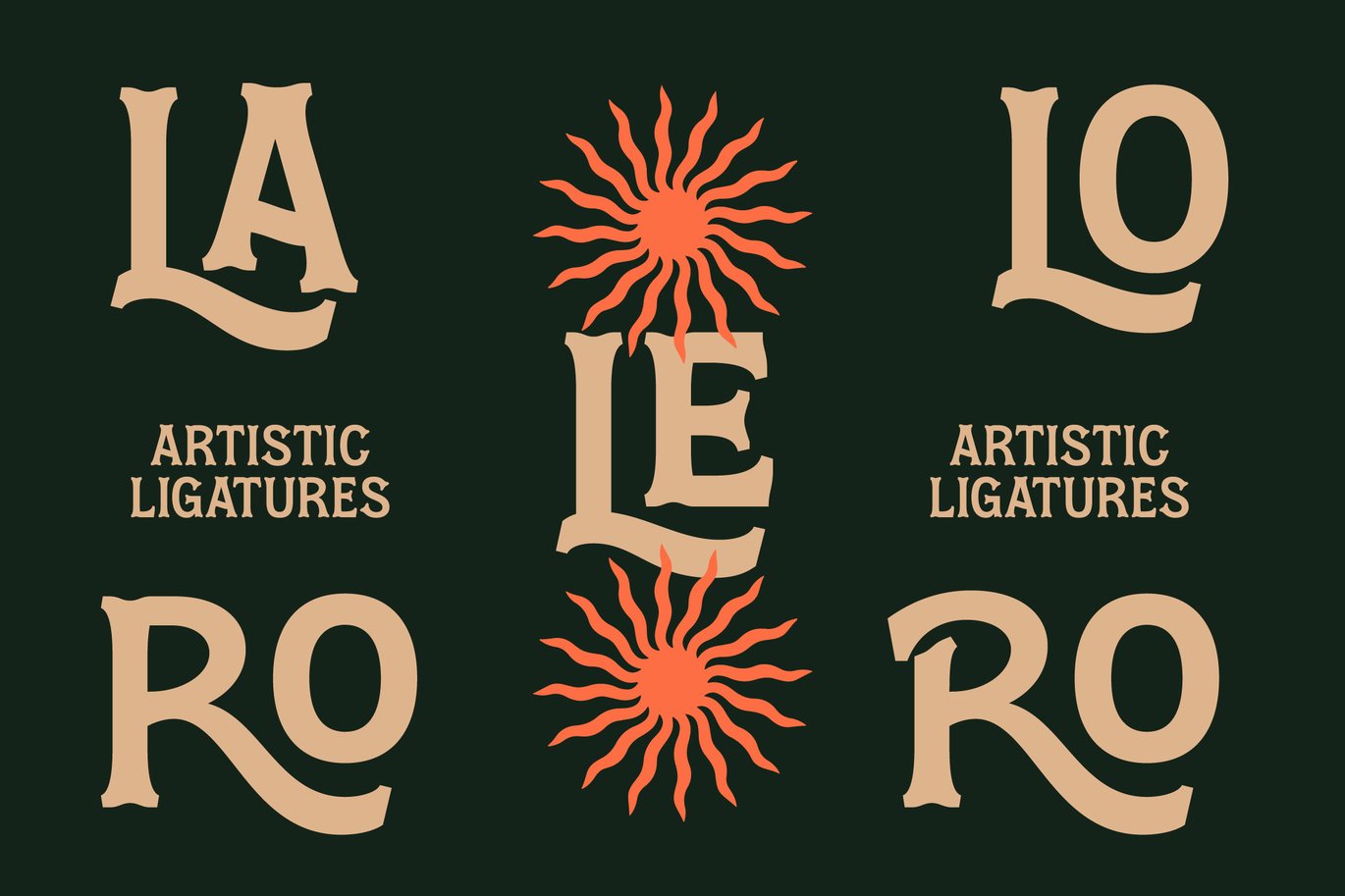 Locatro - Western Display Typeface Font Character Map