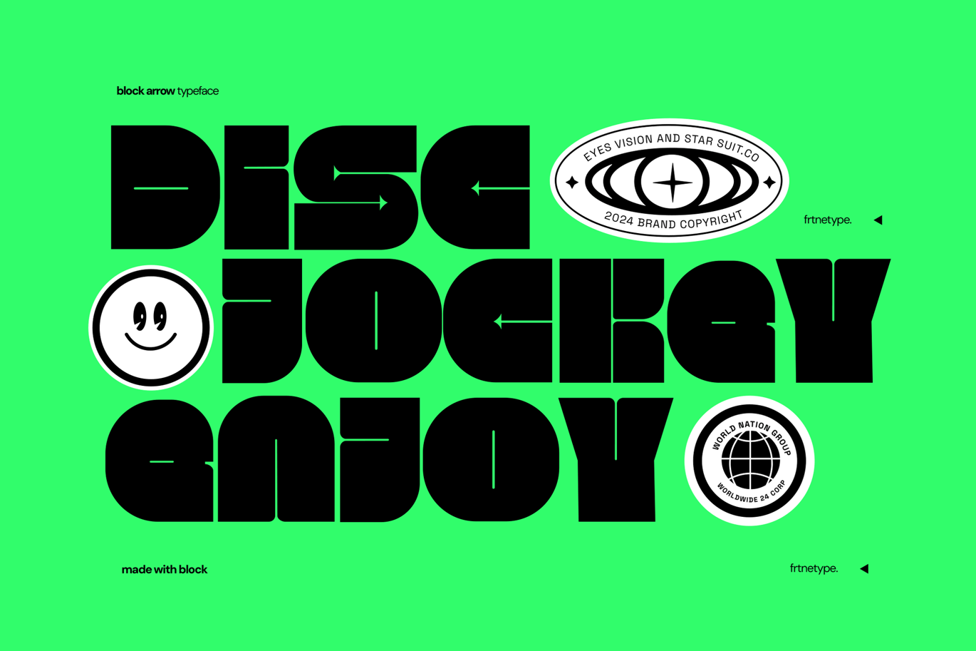 Marow Block Font Sample