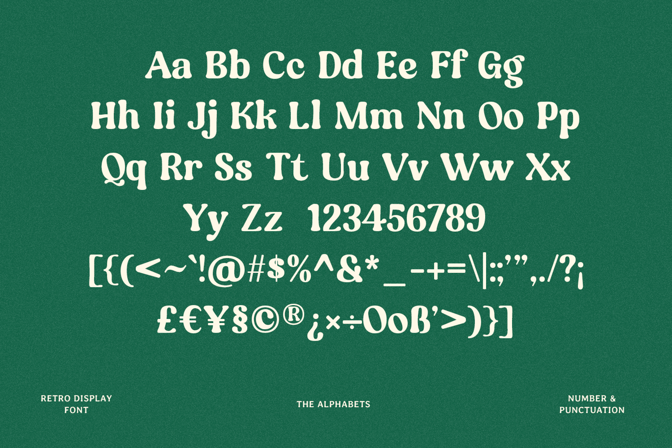 Midcent Disco - Retro Display Font Sample