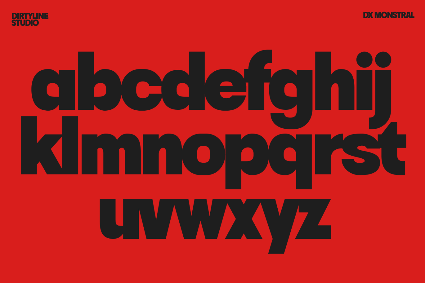 Monstral - Bold Display Sans Font Sample