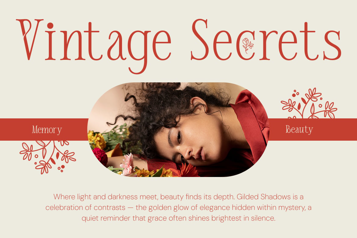Montera Bloom Classic Serif Font Character Map