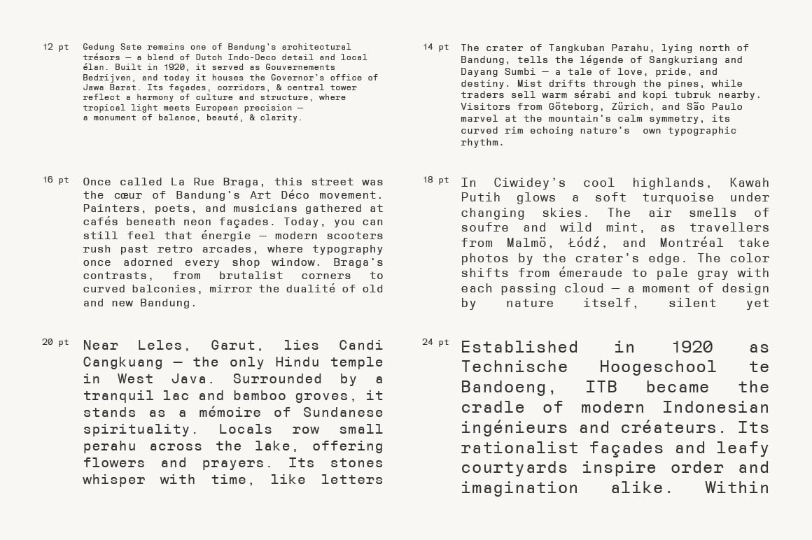 Reflow Mono — Editorial Fixed-Width Typeface Font Sample