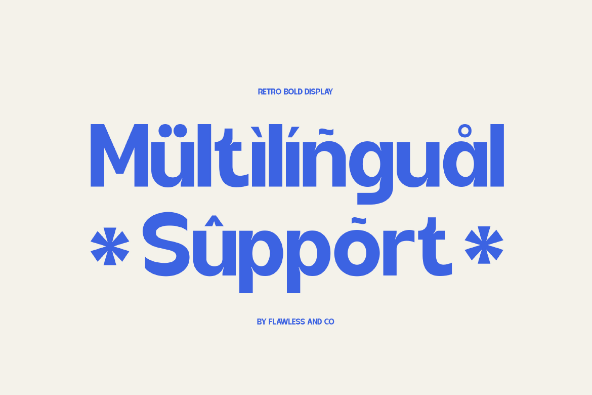 Retro Display Morvi Font Sample