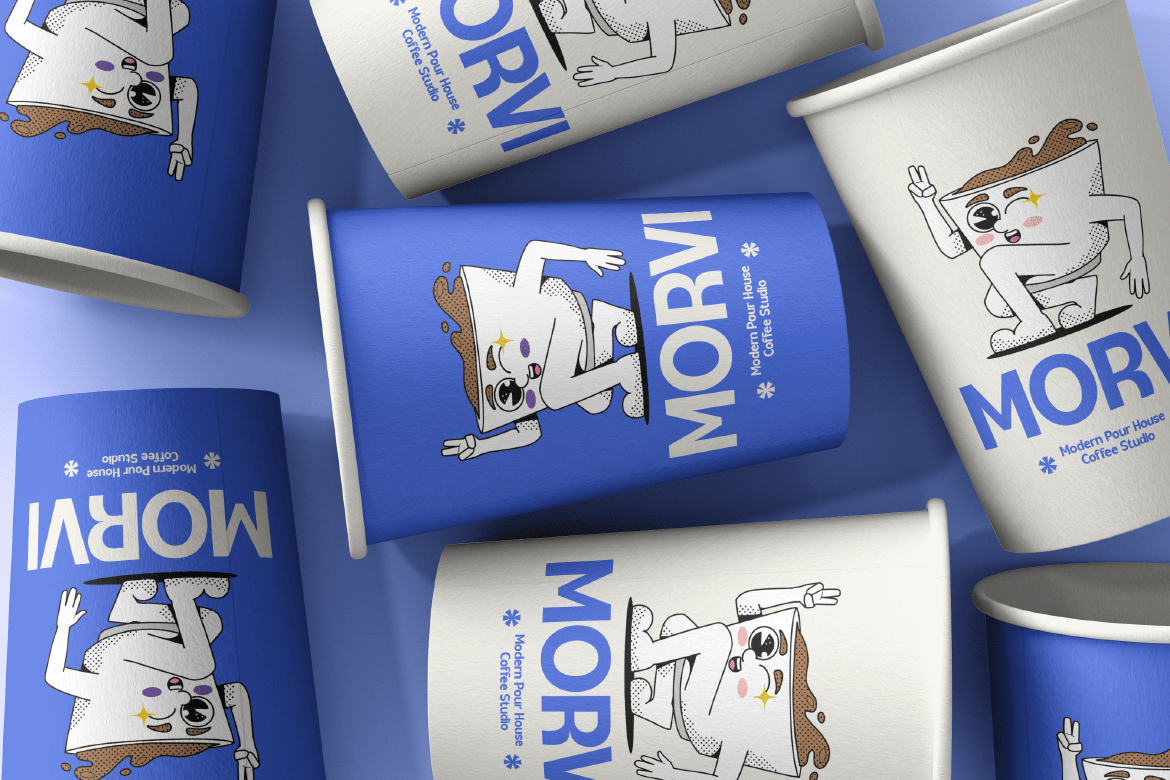 Retro Display Morvi Font Character Map