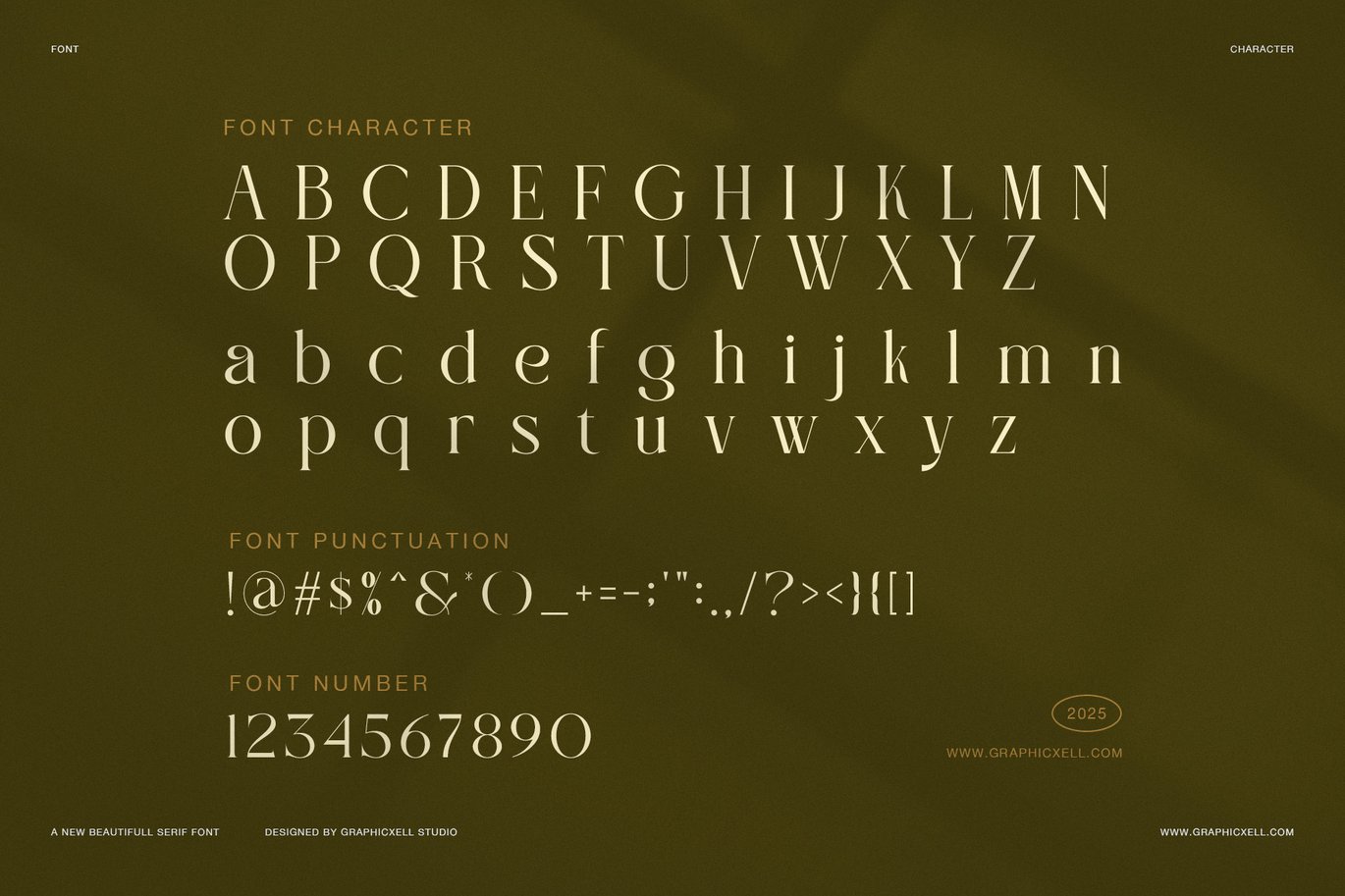 Robelia Elegant Serif Font Sample