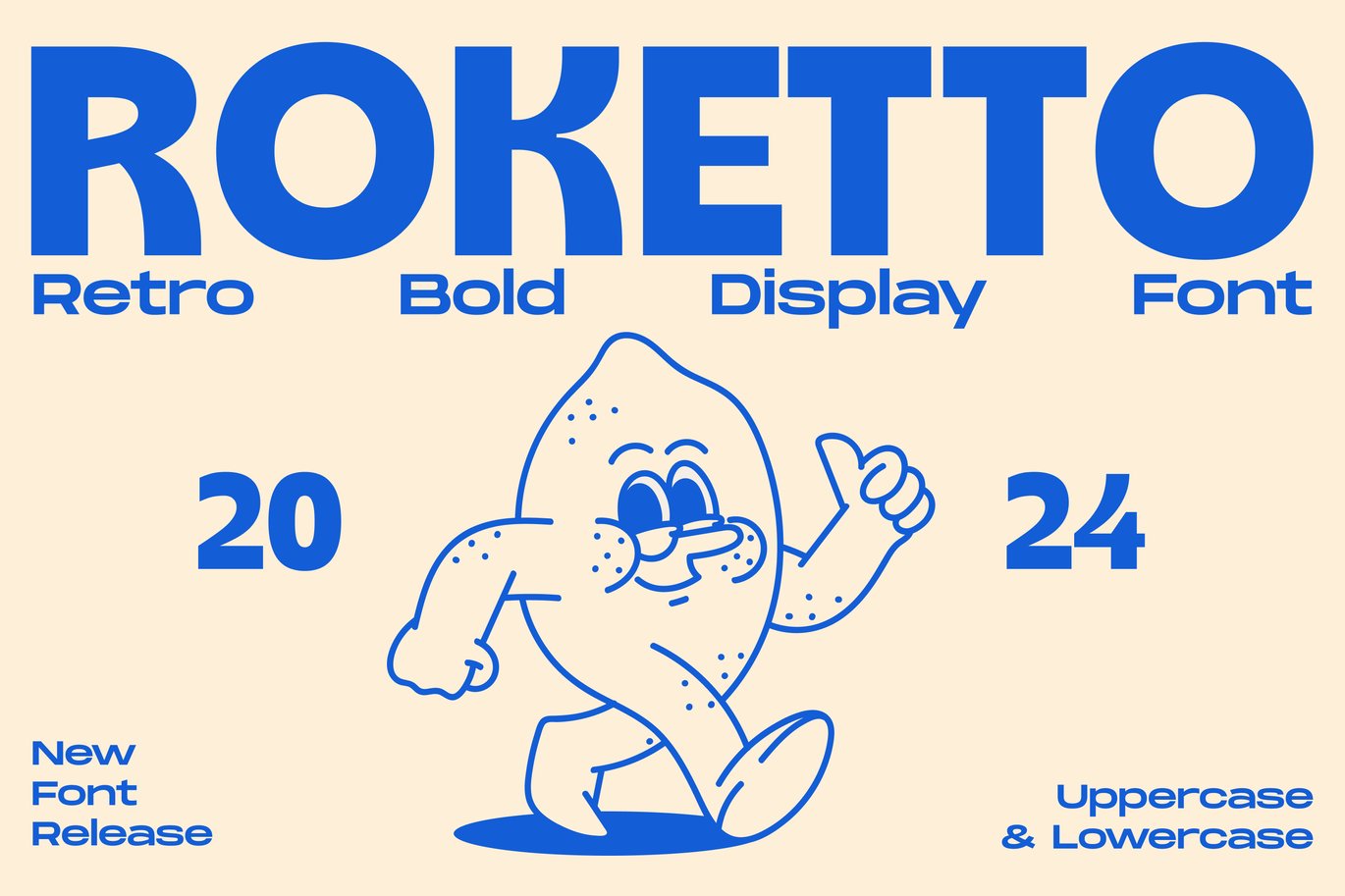 Roketto - Retro Bold Display Font Sample
