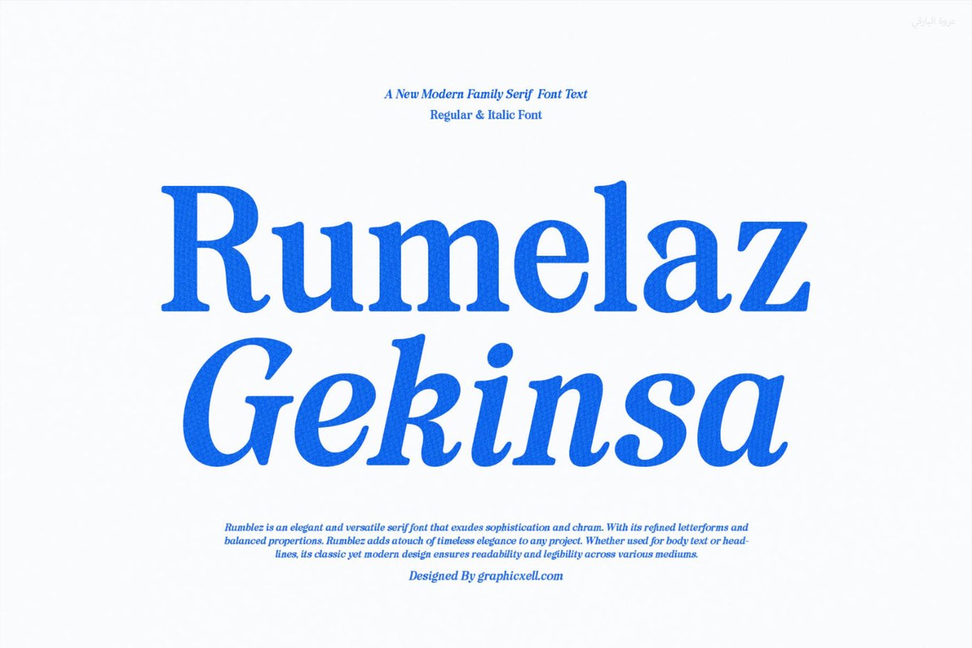 Rumelaz Gekinsa Serif Family – Classic Elegant Font Sample
