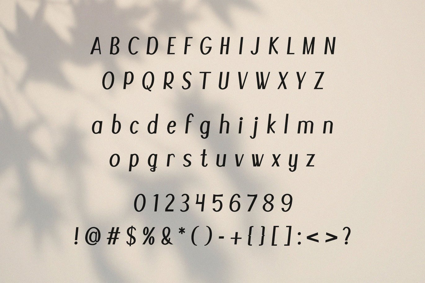 San Andres - Modern Display Sans Serif Font Sample
