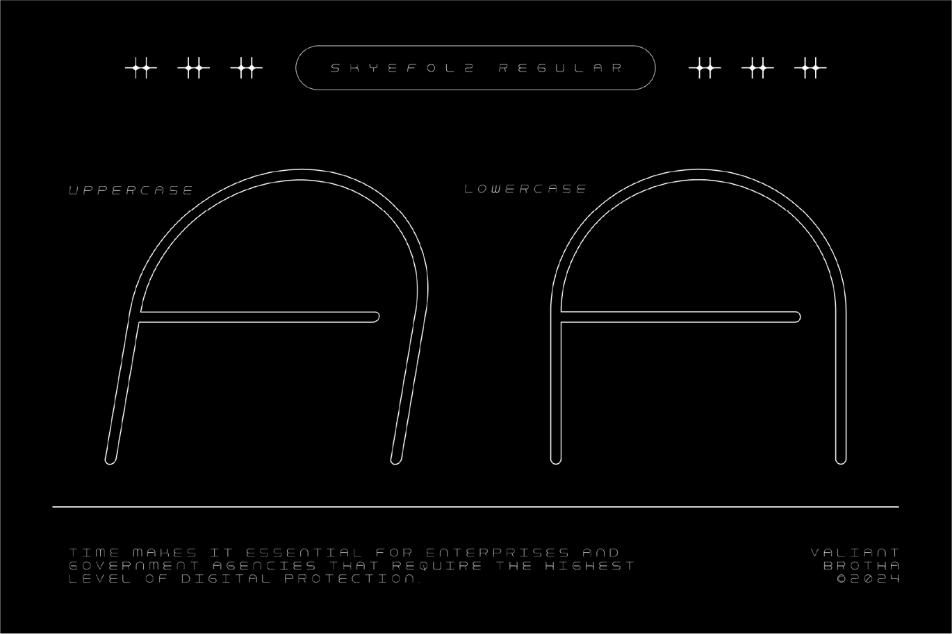 SkyeFolz - Futuristic Font Sample
