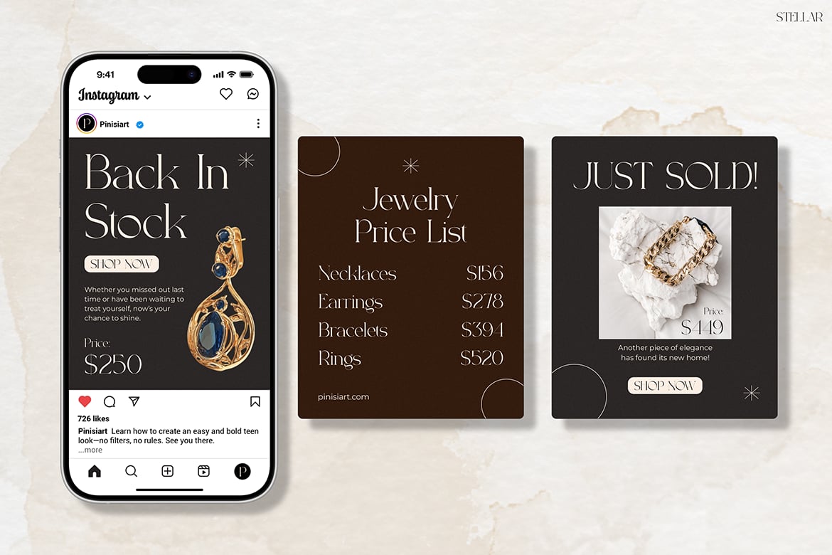 Stellar – Modern Luxury Font Sample