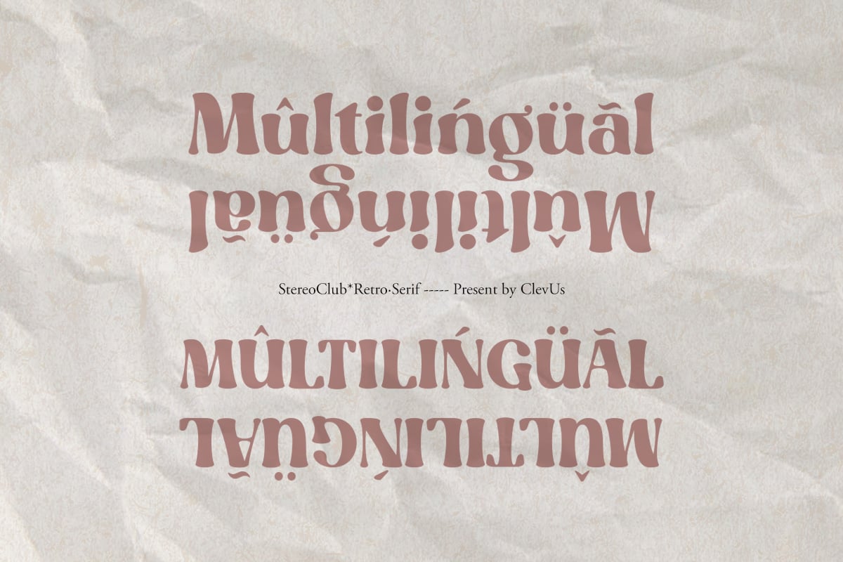 Stereo Club Font Sample