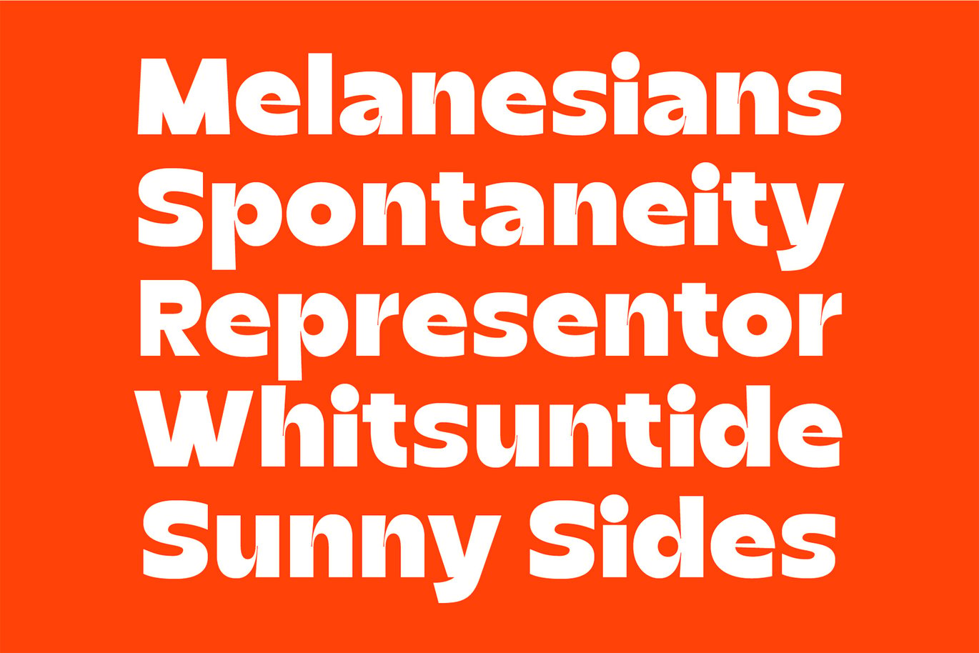 Sunny Side Font Character Map