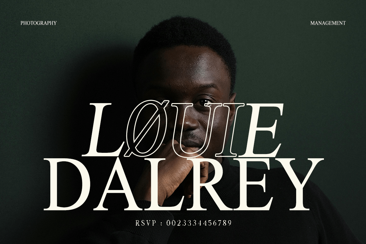 The Foriene Elegant Serif Font Sample