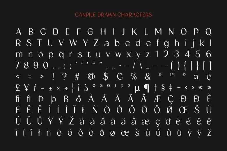 Canpile-Drawn-Font