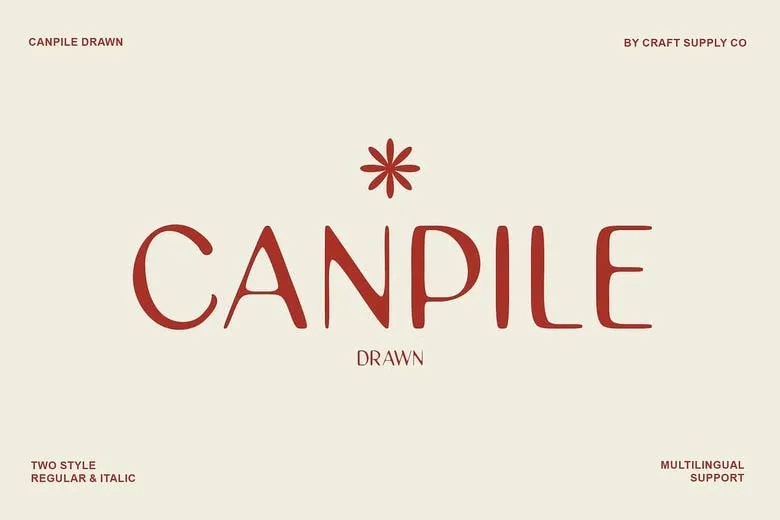 Canpile-Drawn-Font