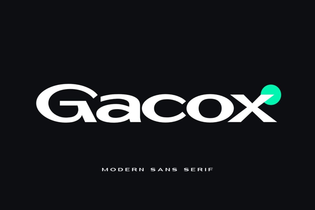 Gacox Sans Serif Font