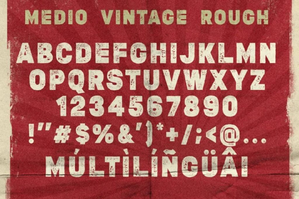 Medio Vintage Display Font