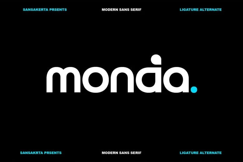 Monda Sans Serif Font