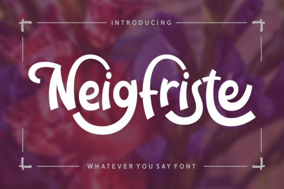 Neigfriste-font