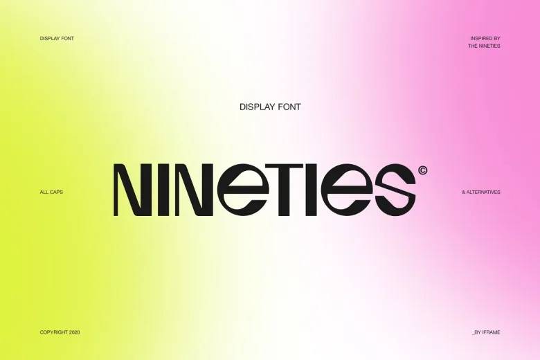 Nineties-Display-Font