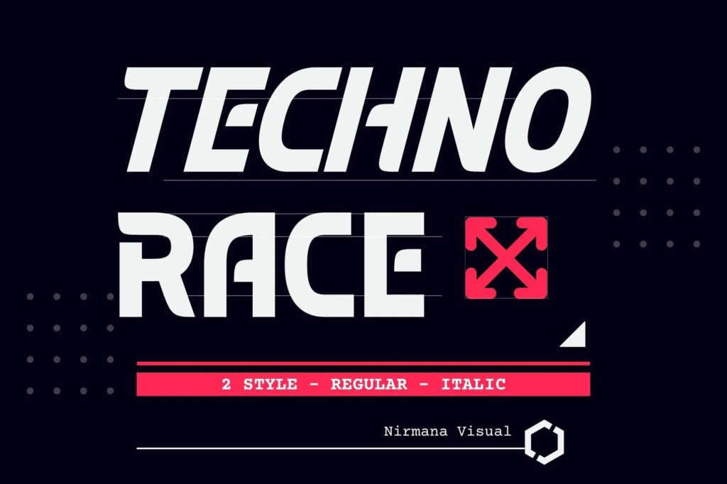 Techno-race-font