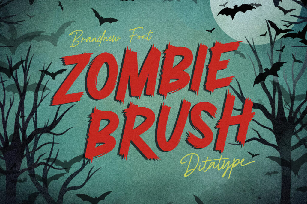 zombie-brush-font