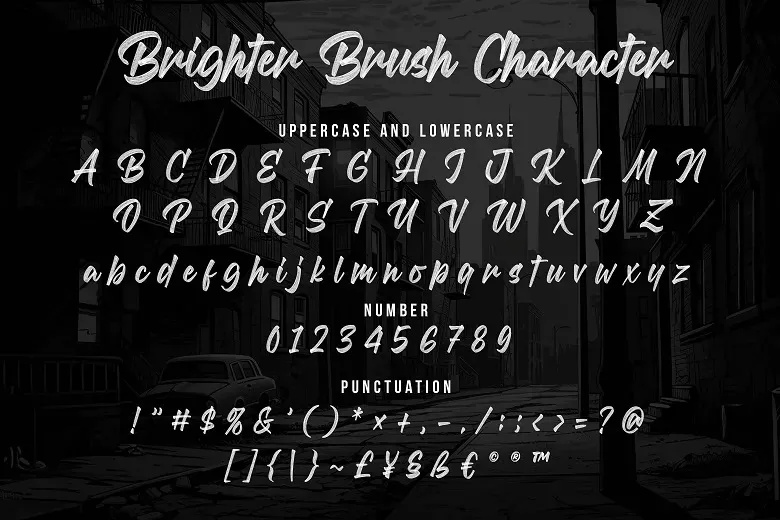 Brighter Brush Font