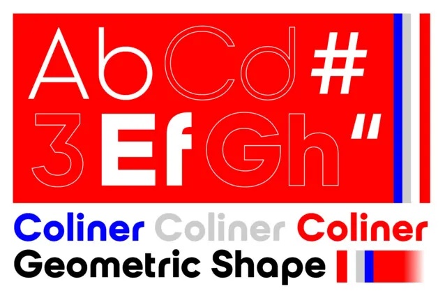 Coliner Sans Serif Font Family