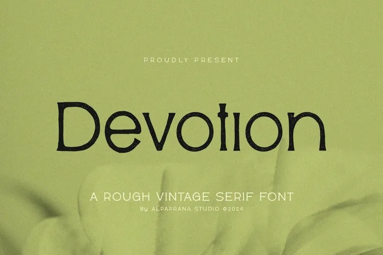 Devotion Rough Font