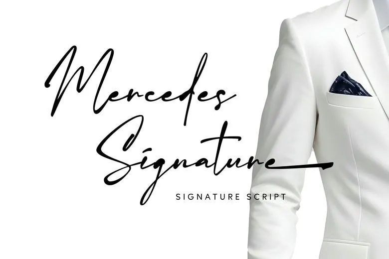 Mercedes Signature Font