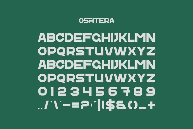 Oshtera Font