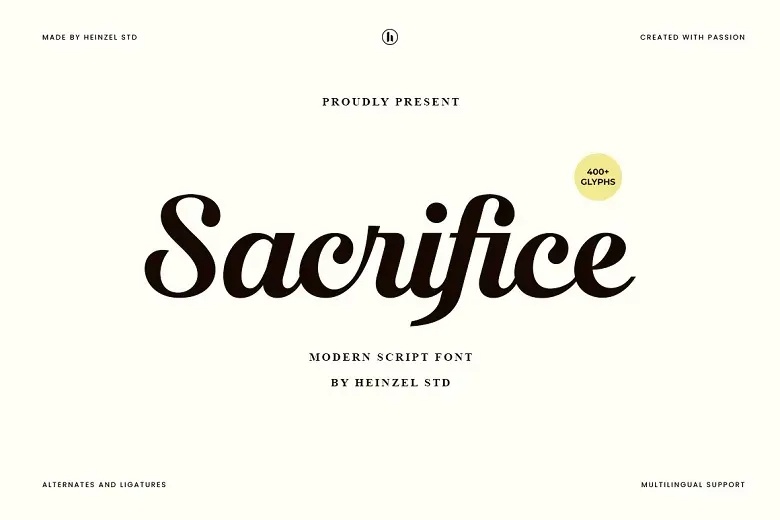 Sacrifice Font