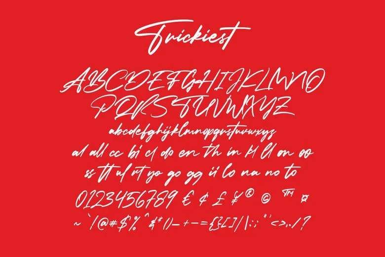 Trickiest Font