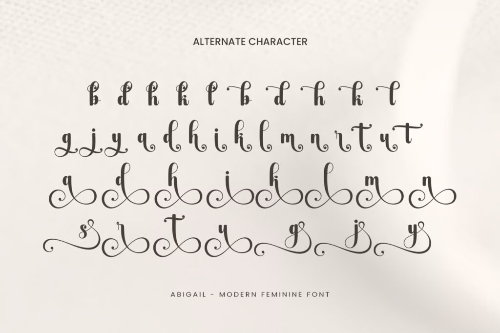 Abigail - Wedding Font
