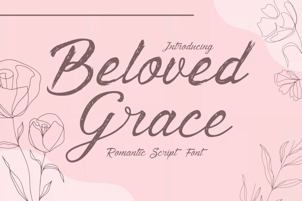 Beloved Grace Romantic Script Font