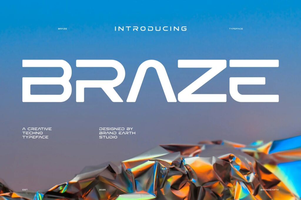 Braze Creative Technology Font