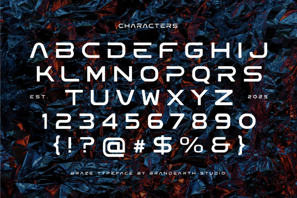 Braze Creative Technology Font