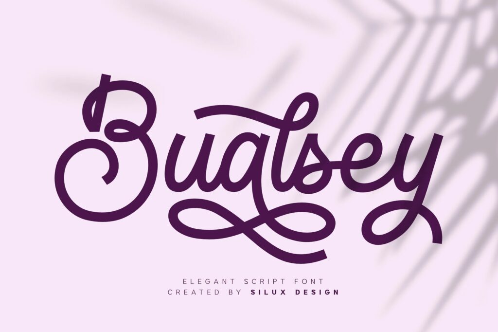 Bualsey Elegant Script Font