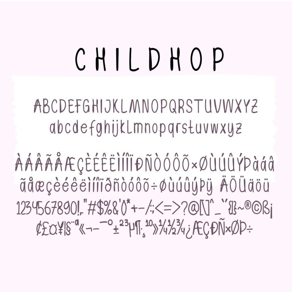 Childhop - Playful Handwritten Font
