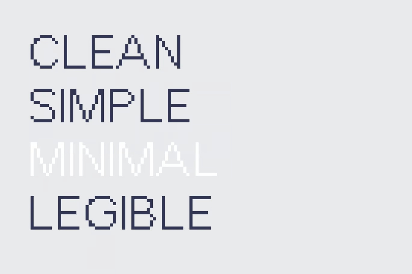Chonky Pixel - 8Bit Pixel Typeface