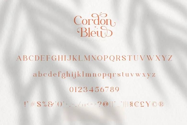 Cordon Bleu Font