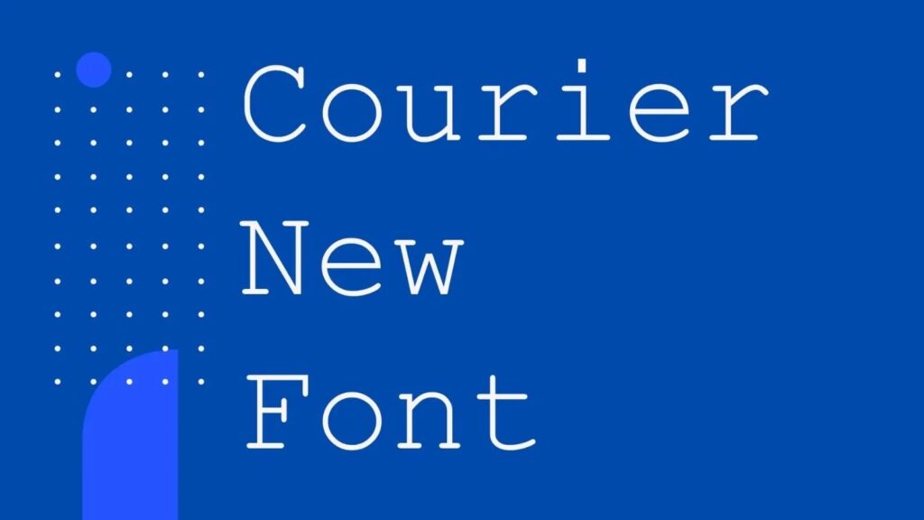 Courier New Font Family