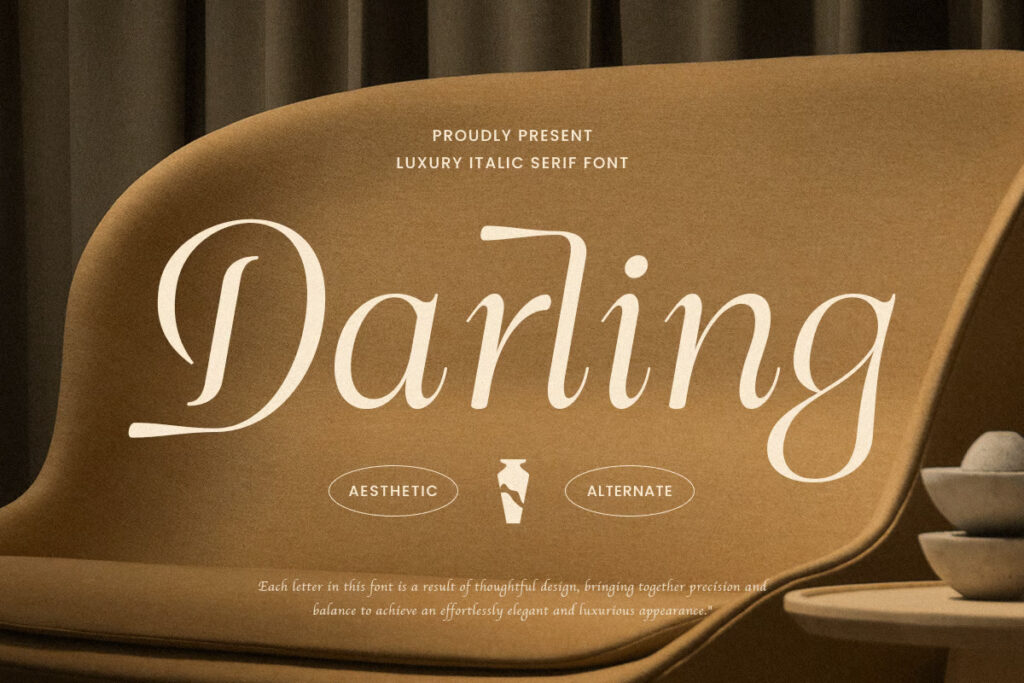 Darling - Luxury Italic Serif Font

